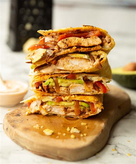 Cheese-Crusted Chipotle Chicken Quesadillas | Don't Go Bacon My Heart