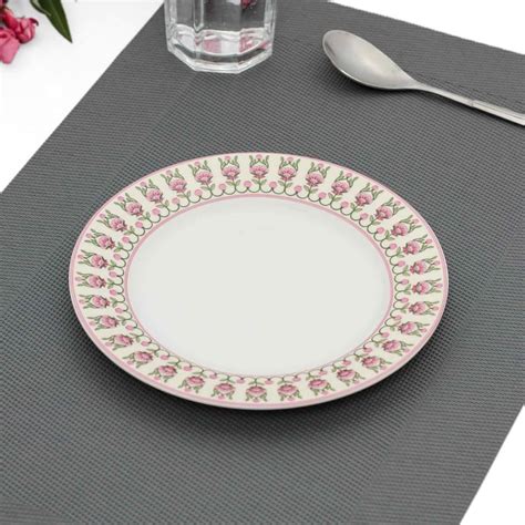 Buy Clay Craft India Circus Rose Mellow Multicolour Ceramic Side Plate ...