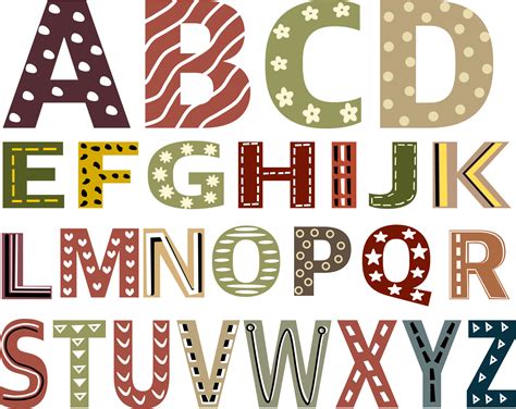 linda fuentes Inglés alfabeto decorado con puntos , geometría, líneas y garabatos capital letra ...