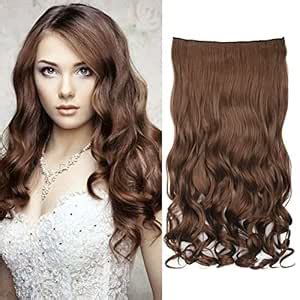 REECHO 14" 1-Pack 3/4 Full Head Curly Wavy Clips in on Synthetic Hair ...