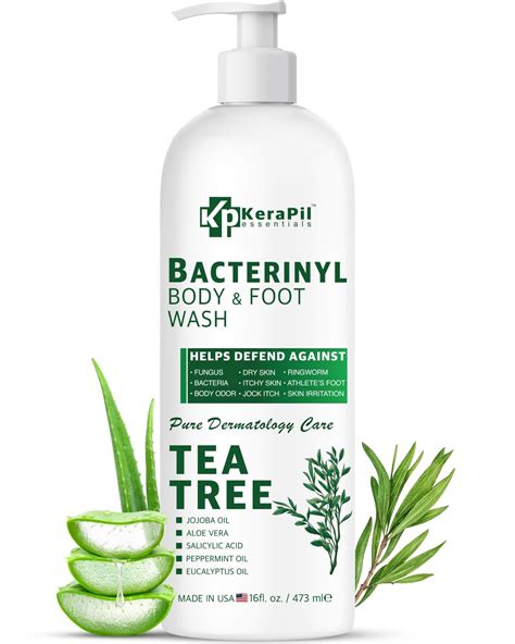 Amazon.com : KERAPIL Bacterinyl Tea Tree Body Wash, Often Chosen as an ...