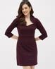 Buy Wine Dresses for Women by Kibo Online | Ajio.com