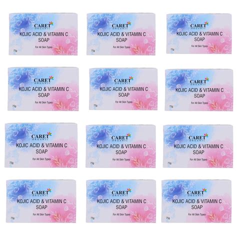 Buy Caret Organic Vitamin C Kojic Acid Soap For Skin Brightening ...