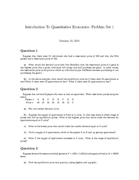 Problem+Set+1 - Problem set for econ - Introduction To Quantitative ...