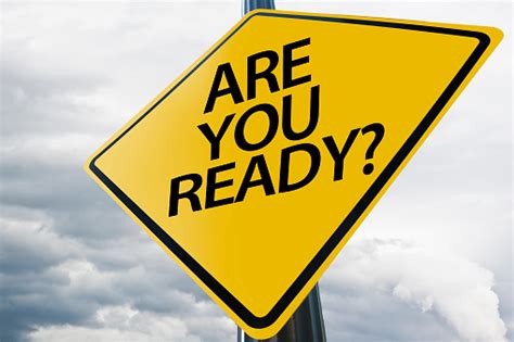 Are You Ready Warning Sign Stock Photo - Download Image Now - iStock