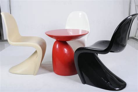 番顿餐椅Panton Chair雕塑玻璃钢成人版Verner Panton装饰休闲椅