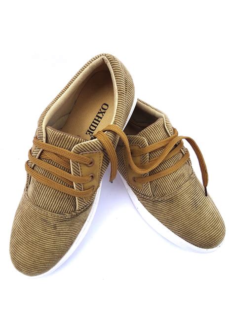 Get Brown Catrized Canvas Casual Shoes at ₹ 890 | LBB Shop