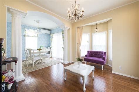 高贵欧式风格客厅紫色沙发装修图片-房天下装修效果图
