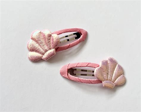 Mermaid Shell Hair Clips, Mermaid Hair Accessories, Mermaid Snap Clips ...