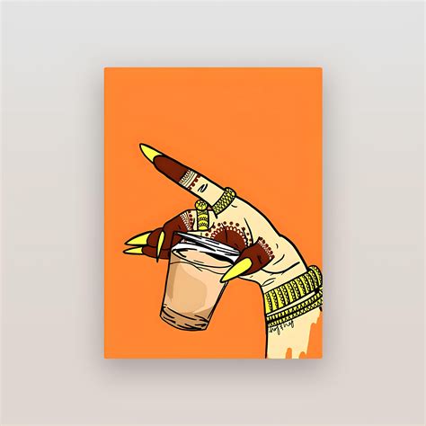 Indi Chai Pop Art Metal Poster – Inkyprinty.in