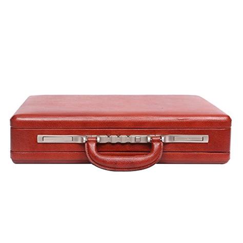 OBANI Genuine Leather Expandable Briefcase Tan. Dimensions: 18" x 4" x ...