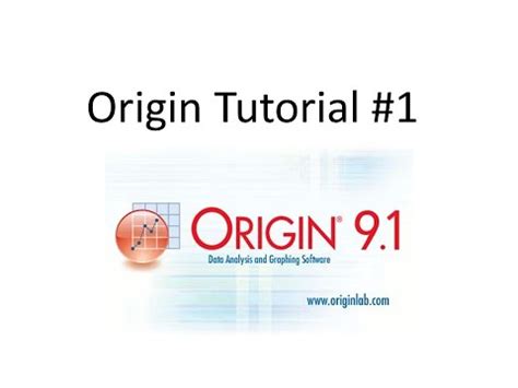 Image result for OriginLab Tutorial