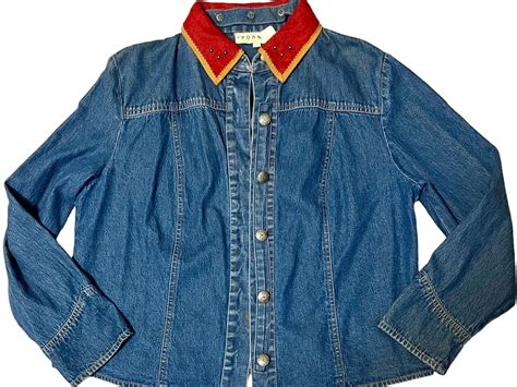 Vintage Yoakum Double D Ranch Women’s Blue Denim Ligh… - Gem