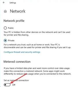 Image result for How to Switch Off Metered Connection
