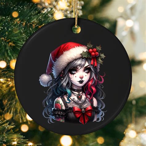 Christmas Goth Girl PNG, Clipart, Instant Download, Christmas Goth ...