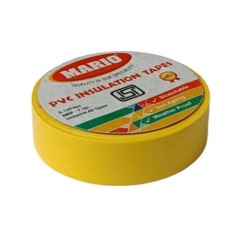 Mario PVC Insulating Tape - Yellow Color - 1 Piece Pack buy online at ...