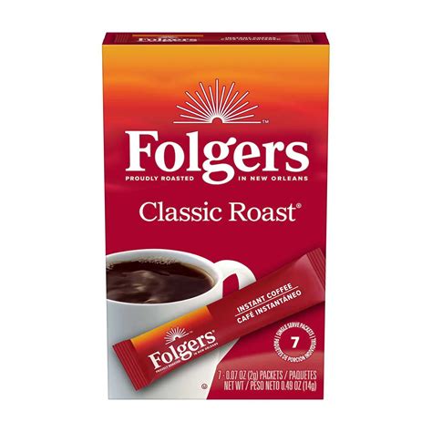 Buy Folgers Classic Roast Instant Coffee, Single Serve Packets from ...
