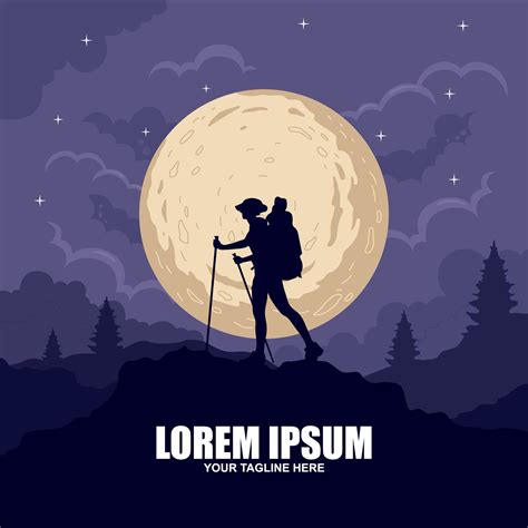 campaign hiking lighting for sale ebal Vector Art