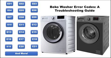 Beko Washing Machine Error Codes 的图像结果