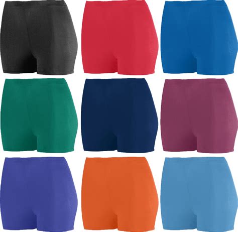polyester spandex shorts womens