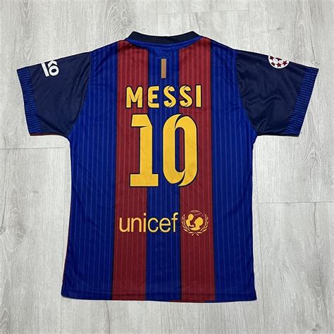 Vintage Barcelona Messi Soccer Jersey Great... - Depop