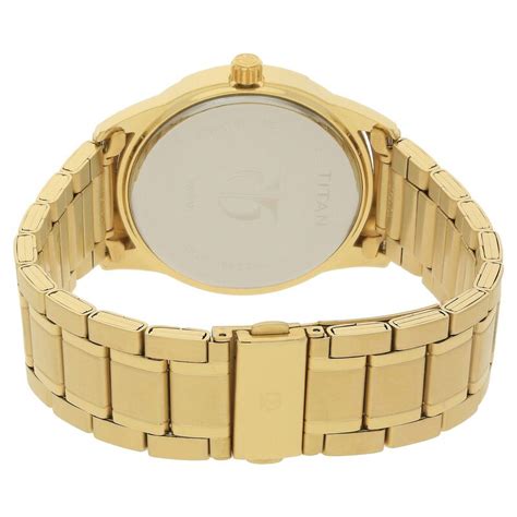 Buy Online Titan Regal Crest Champagne Dial Analog with Day and Date ...