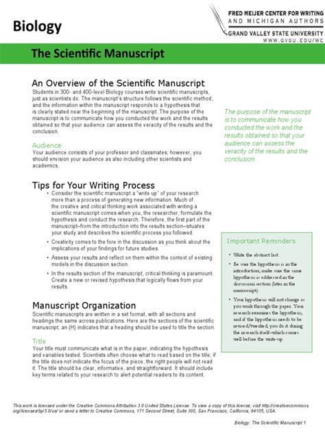 Image result for Lab Manuscript Example