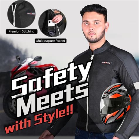 Allextreme TRIPPER Bike Riding Jacket Windproof Biker Mesh Fabric ...