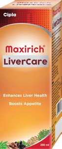 Cipla Maxirich LiverCare Syrup | Enhances Health of Liver | Boosts ...