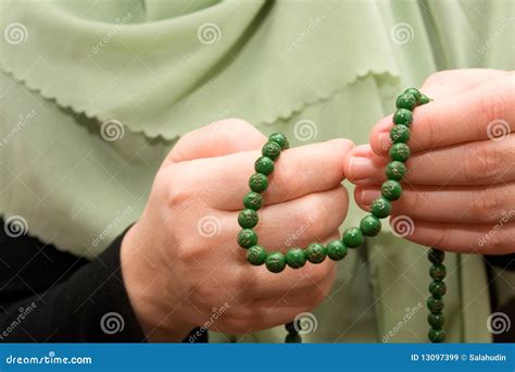 Islam prayer beads stock image. Image of chant, woman - 13097399