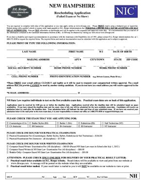 Fillable Online NHReschedulingApplication2013updated712.doc. ILLINOIS ...
