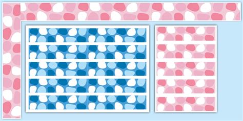 'Wee Buns' Display Borders A4 and A3