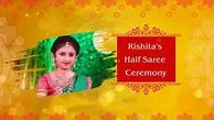 Half saree function invitation