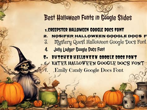 Halloween-themed Template in Google Slides