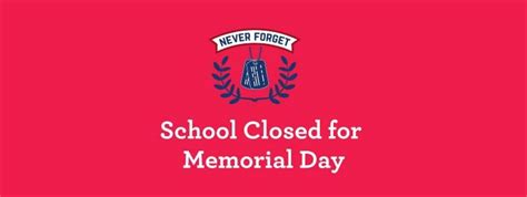 School Closed in Observance of Memorial Day, Norfolk Collegiate, 27 May ...
