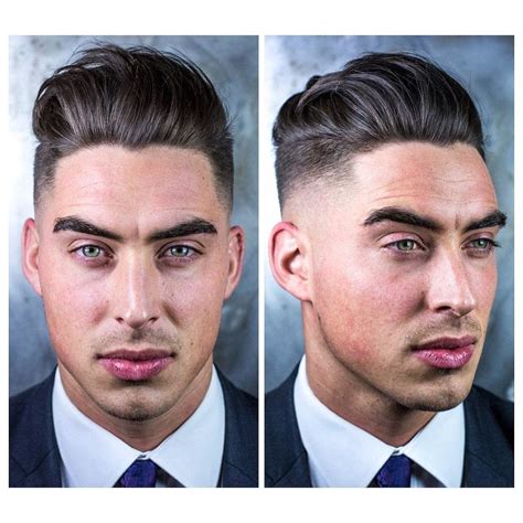 Slicked Back Hair Men Undercut