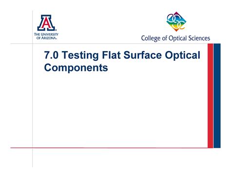 07 Testing Flat Surface Optical Components - 1 Fizeau Interferometer 7. ...