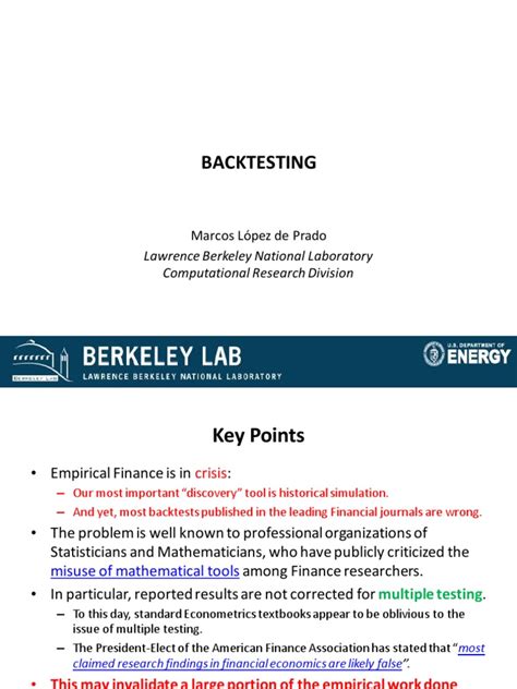 Back Testing Tutorial 的图像结果