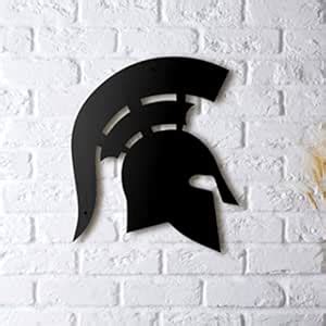 Buy Prime Decor The 3D Wall Art Spartan Helmet Wall Art 142(Black ...