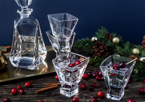 Carre Square Heavy Base Martini Glasses — John Osborn & Co.