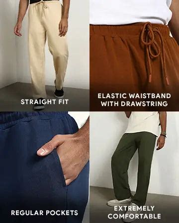 Straight Fit Joggers. Regular & Workout Joggers Online – Nobero