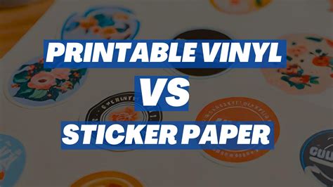 Printable Vinyl vs Sticker Paper Explained - Royal Elements