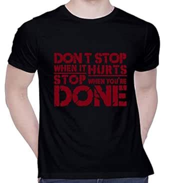 CreativiT Graphic Printed T-Shirt for Unisex Motivational Quotes Tshirt ...