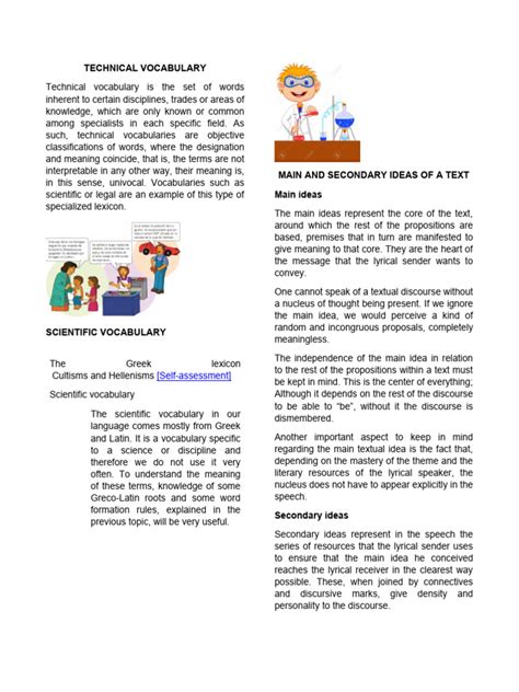 Technical Vocabulary | PDF | Vocabulary | Knowledge