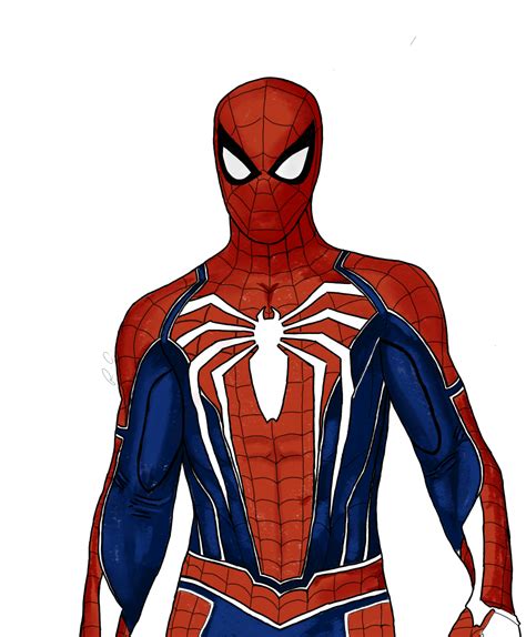 A simple Advanced Suit drawing from Marvel's Spider-Man by me! : Marvel