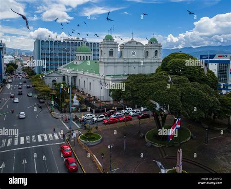 Beautiful aerial view of the City Streets and the Metropolitan ...