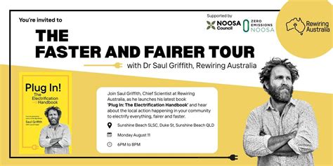 Noosa Faster and Fairer Tour with Dr Saul Griffith, Sunshine Beach Surf ...