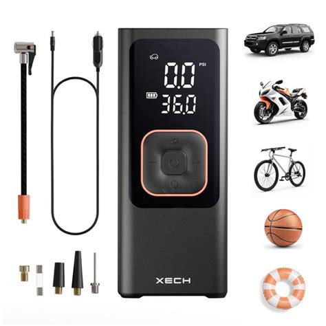 Cordless and Corded Tyre Inflator Auto and Manual mode | Inflate XL – XECH
