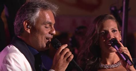 Andrea Bocelli and Wife Veronica Perform Romantic Duet 'Qualche Stupido ...