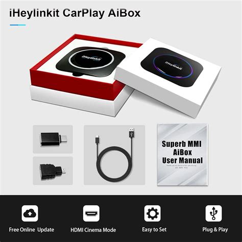 Buy iHeylinkit Wireless CarPlay Ai Box Plug & Play 4GB+64GB Built-in ...